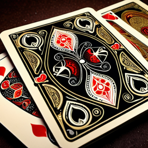 **Prompt:** "A deck of cards with intricate magical symbols, glowing softly. Svengali card, Bicycle card, and Gaff card are clearly visible, surrounded by sparkling dust. Dramatic lighting."
